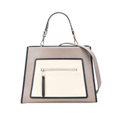 フェンディ ラナウェイ ハンドバッグ ショルダーバッグ 2WAY 8BH343 ベージュ アイボリー ブラック レザー レディース FENDI 【中古】